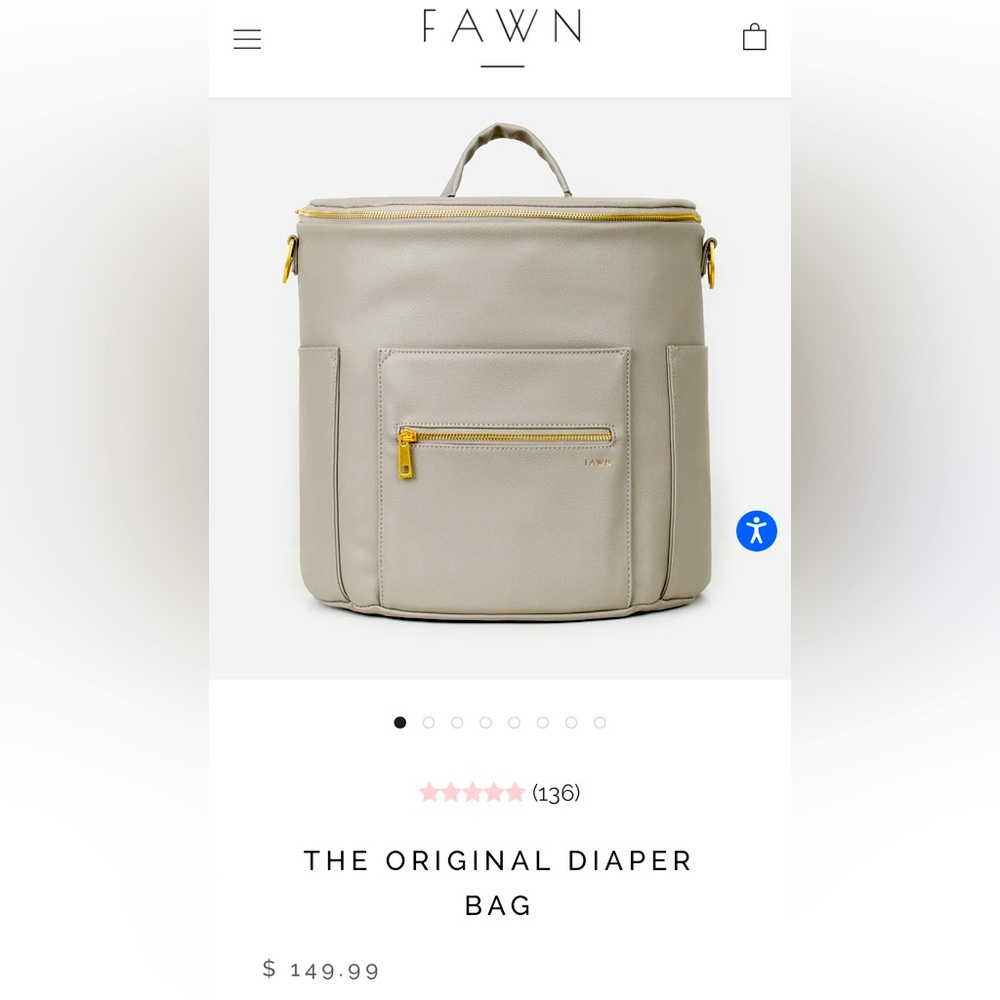 Large Fawn Backpack/Diaper Bag